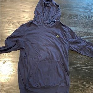 Men’s Navy Blue Lacoste Cotton Hoodie